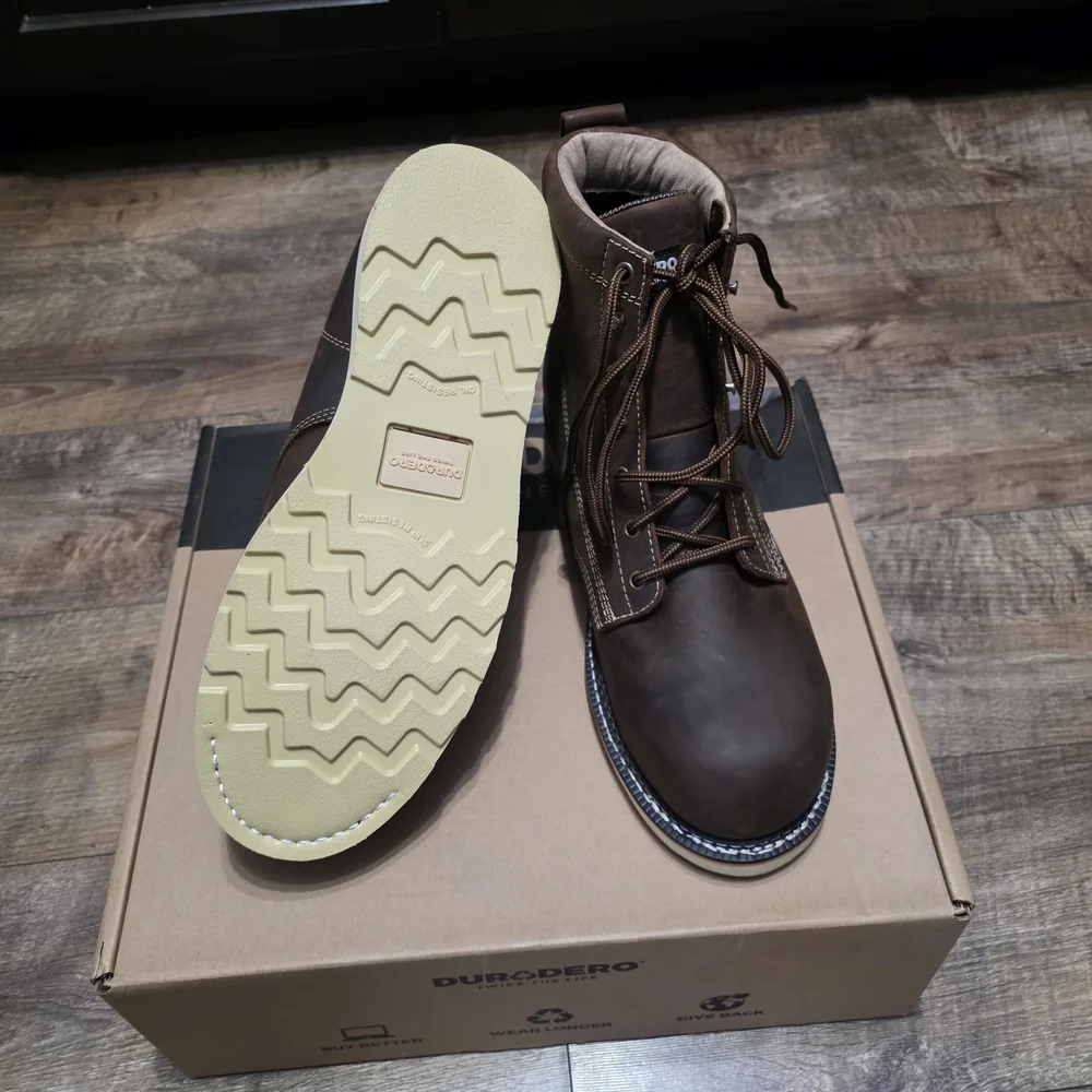 Durodero Steeltoe  Leather Boots Men Size 12